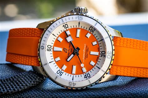 breitling superocean orange replica|breitling superocean 46 chronograph.